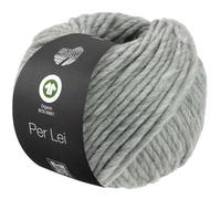 LANA GROSSA Per Lei GOTS | Klassisches Merino-Dochtgarn, GOTS zertifiziert | Handstrickgarn aus 100% Schurwolle | 50g Wolle zum Stricken & Häkeln | 60m Garn FB 7