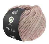 LANA GROSSA Per Lei GOTS | Klassisches Merino-Dochtgarn, GOTS zertifiziert | Handstrickgarn aus 100% Schurwolle | 50g Wolle zum Stricken & Häkeln | 60m Garn FB 20