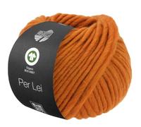 LANA GROSSA Per Lei GOTS | Klassisches Merino-Dochtgarn, GOTS zertifiziert | Handstrickgarn aus 100% Schurwolle | 50g Wolle zum Stricken & Häkeln | 60m Garn FB 16