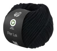 Lana Grossa Per Lei GOTS 010 Schwarz 50g