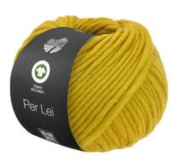 LANA GROSSA Per Lei GOTS | Klassisches Merino-Dochtgarn, GOTS zertifiziert | Handstrickgarn aus 100% Schurwolle | 50g Wolle zum Stricken & Häkeln | 60m Garn FB 2