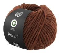 LANA GROSSA Per Lei GOTS | Klassisches Merino-Dochtgarn, GOTS zertifiziert | Handstrickgarn aus 100% Schurwolle | 50g Wolle zum Stricken & Häkeln | 60m Garn FB 47