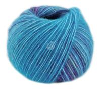 LANA GROSSA Picasso | Soffilo mit 36% Baby Alpaka, 36% Schurwolle (Merino extrafine), 28% Polyamid und interessantem Farbeffekt |50g Wolle zum Stricken & Häkeln | 210m Garn FB 3