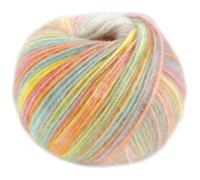 LANA GROSSA Picasso | Soffilo mit 36% Baby Alpaka, 36% Schurwolle (Merino extrafine), 28% Polyamid und interessantem Farbeffekt |50g Wolle zum Stricken & Häkeln | 210m Garn FB 10
