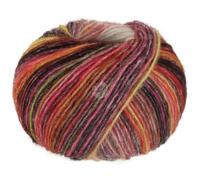 LANA GROSSA Picasso | Soffilo mit 36% Baby Alpaka, 36% Schurwolle (Merino extrafine), 28% Polyamid und interessantem Farbeffekt |50g Wolle zum Stricken & Häkeln | 210m GarnFB 16