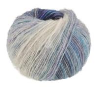 LANA GROSSA Picasso | Soffilo mit 36% Baby Alpaka, 36% Schurwolle (Merino extrafine), 28% Polyamid und interessantem Farbeffekt |50g Wolle zum Stricken & Häkeln | 210m GarnFB 13