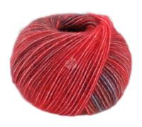 LANA GROSSA Picasso | Soffilo mit 36% Baby Alpaka, 36% Schurwolle (Merino extrafine), 28% Polyamid und interessantem Farbeffekt |50g Wolle zum Stricken & Häkeln | 210m Garn FB 12