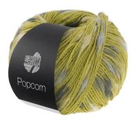 LANA GROSSA Popcorn | Effektnetzgarn gefüllt mit bunten, flauschigen Farbspots | Handstrickgarn aus 100% Baumwolle | 50g Wolle, Stricken & Häkeln | 125m Garn FB 14