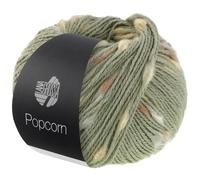 LANA GROSSA Popcorn | Effektnetzgarn gefüllt mit bunten, flauschigen Farbspots | Handstrickgarn aus 100% Baumwolle | 50g Wolle, Stricken & Häkeln | 125m Garn FB 13