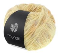 LANA GROSSA Popcorn | Effektnetzgarn gefüllt mit bunten, flauschigen Farbspots | Handstrickgarn aus 100% Baumwolle | 50g Wolle, Stricken & Häkeln | 125m Garn FB 1