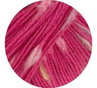 LANA GROSSA Popcorn | Effektnetzgarn gefüllt mit bunten, flauschigen Farbspots | Handstrickgarn aus 100% Baumwolle | 50g Wolle, Stricken & Häkeln | 125m Garn FB 3