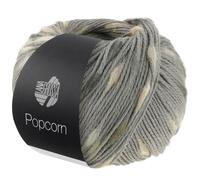 LANA GROSSA Popcorn | Effektnetzgarn gefüllt mit bunten, flauschigen Farbspots | Handstrickgarn aus 100% Baumwolle | 50g Wolle, Stricken & Häkeln | 125m Garn FB 11
