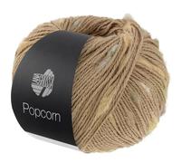 LANA GROSSA Popcorn | Effektnetzgarn gefüllt mit bunten, flauschigen Farbspots | Handstrickgarn aus 100% Baumwolle | 50g Wolle, Stricken & Häkeln | 125m Garn FB 12