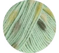 LANA GROSSA Popcorn | Effektnetzgarn gefüllt mit bunten, flauschigen Farbspots | Handstrickgarn aus 100% Baumwolle | 50g Wolle, Stricken & Häkeln | 125m Garn FB 16