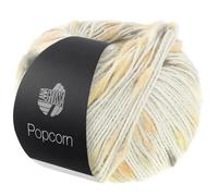 LANA GROSSA Popcorn | Effektnetzgarn gefüllt mit bunten, flauschigen Farbspots | Handstrickgarn aus 100% Baumwolle | 50g Wolle, Stricken & Häkeln | 125m Garn FB 10