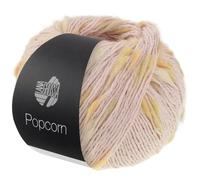 LANA GROSSA Popcorn | Effektnetzgarn gefüllt mit bunten, flauschigen Farbspots | Handstrickgarn aus 100% Baumwolle | 50g Wolle, Stricken & Häkeln | 125m Garn FB 4