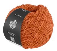 LANA GROSSA Riccio | Kuschelweiches, strukturiertes Garn aus Pima Baumwolle | Handstrickgarn aus 84% Baumwolle & 16% Polyamid | 50g Wolle zum Stricken & Häkeln | 110m Garn FB 19