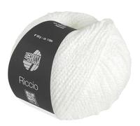 LANA GROSSA Riccio | Kuschelweiches, strukturiertes Garn aus Pima Baumwolle | Handstrickgarn aus 84% Baumwolle & 16% Polyamid | 50g Wolle zum Stricken & Häkeln | 110m Garn FB 1