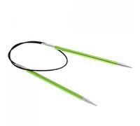 Lana Grossa Rundstricknadel Aluminium | leicht & stabil | glatte Oberfläche für müheloses Stricken | ideal für alle Garne | langlebig & komfortabel | 60/5,0