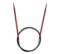 Lana Grossa Rundstricknadel Aluminium | leicht & stabil | glatte Oberfläche für müheloses Stricken | ideal für alle Garne | langlebig & komfortabel | 100/4,0