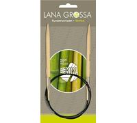 Lana Grossa Rundstricknadel Bambus | aus japanischem Premium-Bambus | glatt & robust | perfekt geformte Spitzen | angenehm in der Hand | für jedes Garn & alle Projekte | 60/5,0