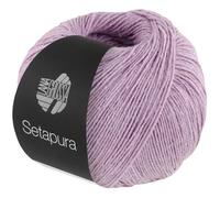 LANA GROSSA Setapura | Angenehm weiches, mattes Seidengarn | Handstrickgarn aus 100% Seide | 50g Wolle zum Stricken & Häkeln | 200m Garn FB6