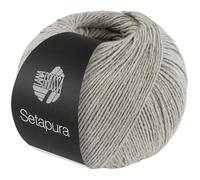 LANA GROSSA Setapura | Angenehm weiches, mattes Seidengarn | Handstrickgarn aus 100% Seide | 50g Wolle zum Stricken & Häkeln | 200m Garn FB21