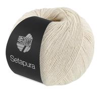 LANA GROSSA Setapura | Angenehm weiches, mattes Seidengarn | Handstrickgarn aus 100% Seide | 50g Wolle zum Stricken & Häkeln | 200m Garn FB15