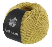 LANA GROSSA Setapura | Angenehm weiches, mattes Seidengarn | Handstrickgarn aus 100% Seide | 50g Wolle zum Stricken & Häkeln | 200m Garn FB2