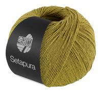 LANA GROSSA Setapura | Angenehm weiches, mattes Seidengarn | Handstrickgarn aus 100% Seide | 50g Wolle zum Stricken & Häkeln | 200m Garn FB17