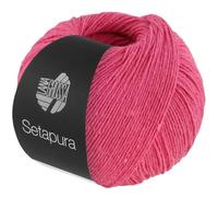 LANA GROSSA Setapura | Angenehm weiches, mattes Seidengarn | Handstrickgarn aus 100% Seide | 50g Wolle zum Stricken & Häkeln | 200m Garn FB8