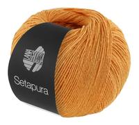 LANA GROSSA Setapura | Angenehm weiches, mattes Seidengarn | Handstrickgarn aus 100% Seide | 50g Wolle zum Stricken & Häkeln | 200m Garn