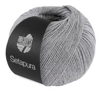 LANA GROSSA Setapura | Angenehm weiches, mattes Seidengarn | Handstrickgarn aus 100% Seide | 50g Wolle zum Stricken & Häkeln | 200m Garn FB20