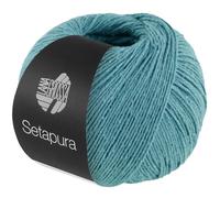 LANA GROSSA Setapura | Angenehm weiches, mattes Seidengarn | Handstrickgarn aus 100% Seide | 50g Wolle zum Stricken & Häkeln | 200m Garn FB22