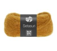 LANA GROSSA Setasuri | Feines Lace-Garn aus Suri-Alpakafasern mit Seide | Handstrickgarn aus 69% Alpaka (Suri) & 31% Seide | 25g Wolle zum Stricken & Häkeln | 212m Garn FB65