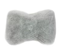 LANA GROSSA »Setasuri« Häkelwolle, (25 Gramm), herrliche Suri-Alpakawolle, Hellgrau - 0019