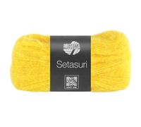 LANA GROSSA Setasuri | Feines Lace-Garn aus Suri-Alpakafasern mit Seide | Handstrickgarn aus 69% Alpaka (Suri) & 31% Seide | 25g Wolle zum Stricken & Häkeln | 212m Garn