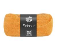 Lana Grossa SETASURI 25 g feines Lace-Garn aus Alpaka und Seide 212 m, Farbe:070 - Dottergelb