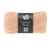 LANA GROSSA Setasuri Pearls | Feines Lace-Garn aus 50% Suri-Alpakafasern mit 22% Seide, 16% Baumwolle und 12% Glasperlen |25g Wolle zum Stricken & Häkeln | 140m GarnFB 203