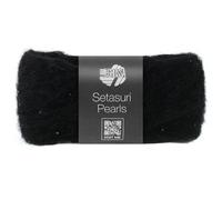 LANA GROSSA Setasuri Pearls | Feines Lace-Garn aus 50% Suri-Alpakafasern mit 22% Seide, 16% Baumwolle und 12% Glasperlen |25g Wolle zum Stricken & Häkeln | 140m GarnFB 216
