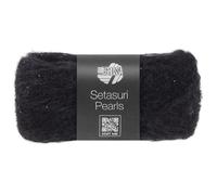 LANA GROSSA Setasuri Pearls | Feines Lace-Garn aus 50% Suri-Alpakafasern mit 22% Seide, 16% Baumwolle und 12% Glasperlen |25g Wolle zum Stricken & Häkeln | 140m GarnFB 211