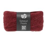 LANA GROSSA Setasuri Pearls | Feines Lace-Garn aus 50% Suri-Alpakafasern mit 22% Seide, 16% Baumwolle und 12% Glasperlen |25g Wolle zum Stricken & Häkeln | 140m GarnFB 205