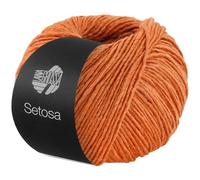 LANA GROSSA Setosa | Schimmerndes Dochtgarn aus Seide und Merinowolle | Handstrickgarn aus 65% Schurwolle (superfein) & 35% Seide | 50g Wolle zum Stricken & Häkeln | 150m Garn FB7