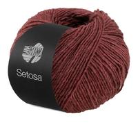 LANA GROSSA Setosa | Schimmerndes Dochtgarn aus Seide und Merinowolle | Handstrickgarn aus 65% Schurwolle (superfein) & 35% Seide | 50g Wolle zum Stricken & Häkeln | 150m Garn FB10