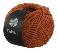 LANA GROSSA Setosa | Schimmerndes Dochtgarn aus Seide und Merinowolle | Handstrickgarn aus 65% Schurwolle (superfein) & 35% Seide | 50g Wolle zum Stricken & Häkeln | 150m Garn FB6