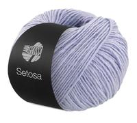 LANA GROSSA Setosa | Schimmerndes Dochtgarn aus Seide und Merinowolle | Handstrickgarn aus 65% Schurwolle (superfein) & 35% Seide | 50g Wolle zum Stricken & Häkeln | 150m Garn FB13