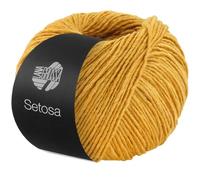LANA GROSSA Setosa | Schimmerndes Dochtgarn aus Seide und Merinowolle | Handstrickgarn aus 65% Schurwolle (superfein) & 35% Seide | 50g Wolle zum Stricken & Häkeln | 150m Garn FB8