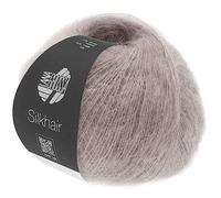 LANA GROSSA Silkhair | Feines Lace-Garn aus Superkid Mohair mit Seide | Handstrickgarn aus 70% Mohair (Superkid) & 30% Seide | 25g Wolle zum Stricken & Häkeln | 210m Garn FB 35