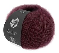 LANA GROSSA Silkhair | Feines Lace-Garn aus Superkid Mohair mit Seide | Handstrickgarn aus 70% Mohair (Superkid) & 30% Seide | 25g Wolle zum Stricken & Häkeln | 210m Garn FB 177