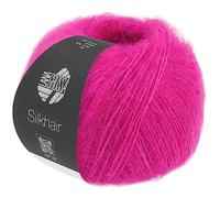 LANA GROSSA Silkhair | Feines Lace-Garn aus Superkid Mohair mit Seide | Handstrickgarn aus 70% Mohair (Superkid) & 30% Seide | 25g Wolle zum Stricken & Häkeln | 210m Garn FB 194